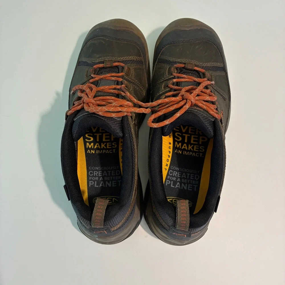 KEEN Circadia Low Waterproof Hiking Shoes Mens Brown Black LuftCore 105678